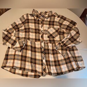 TORRID | ladies plus size, plaid top Size: 3